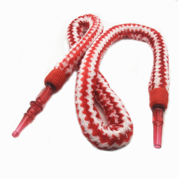 1.8m Red Striped Fur Design Acrylic Hookah Shisha Hose (ES-HH-006-2)